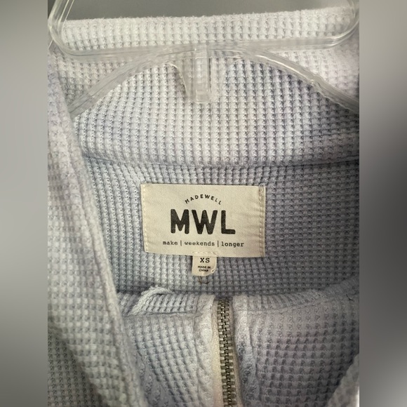 Madewell MWL Half Zip Shirttail Sweatshirt Size XS - Picture 3 of 5